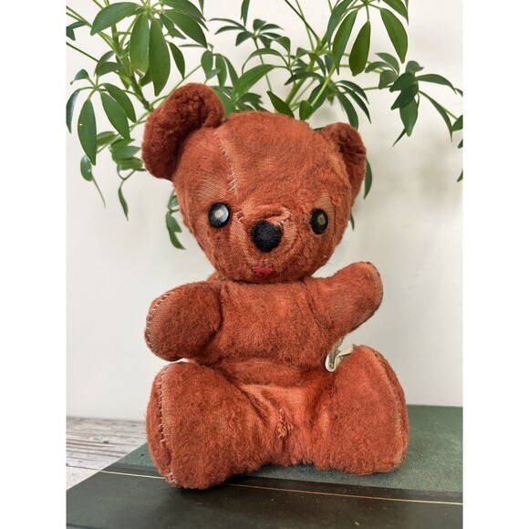 Antique 1950’s Cubbi Gund Hand Stitched Cinnamon Color Teddy Bear 9” Rustic - Picture 8 of 8